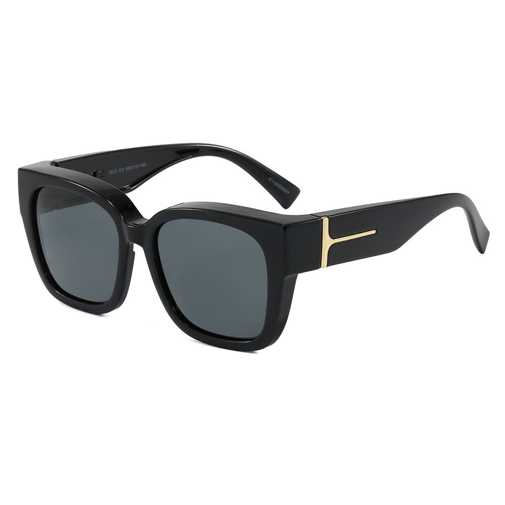 2026 Designer's New Large Frame Polarized Sunglasses With A High-end Feel Personalized And Fashionable Sunglasses For Spicy Girls Myopia Glasses - view 3