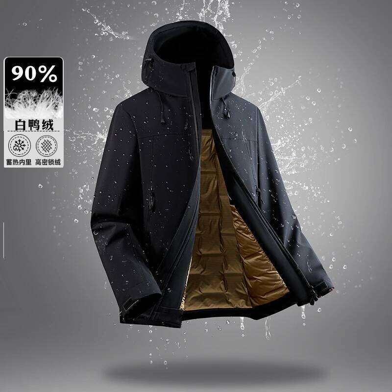 90% White Duck Men's Waterproof Windproof Warm Down 2026 Winter Jacket Casual Thick High-quality Clothing J260626 - view 4