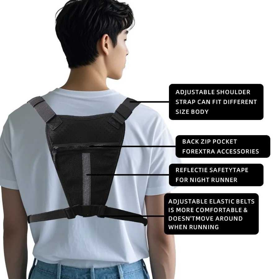 bag Mens outdoor sports chest running vest tactical pack outdoor sports chest pack M260626 - view 5