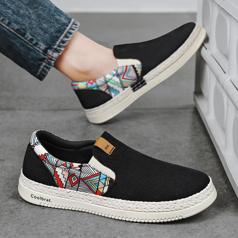 Mens slip on casual shoes summer soft sole fishermans breathable lightweight outdoor walking sports board shoe 260626 - view 7