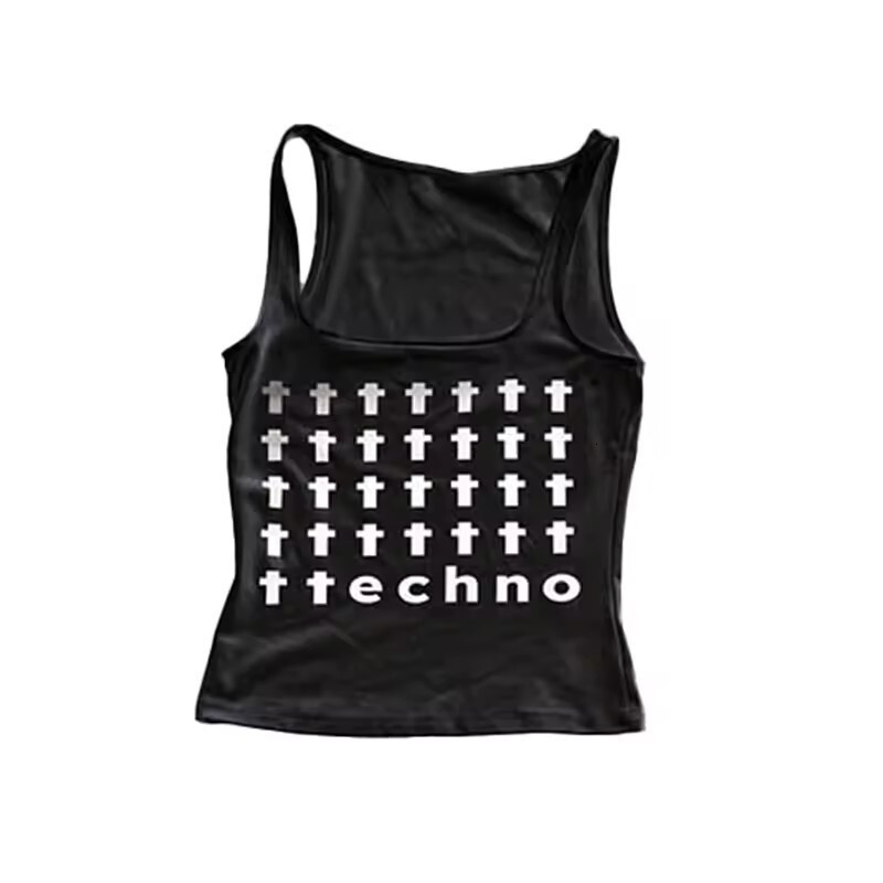 Womens Matching Outfit Set Womens Letter Print Slim Fit Vest Short Bottom Two Piece Set For Women Daily Street Club Summer Vacation Casual Outfits - view 7