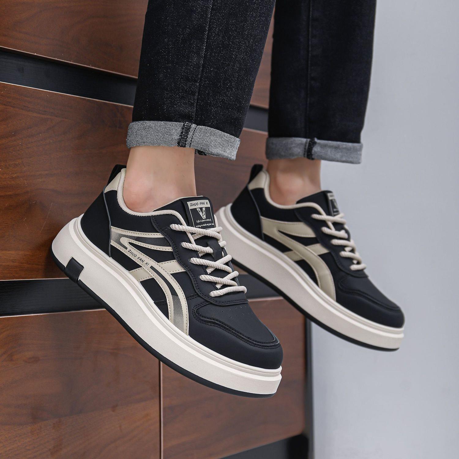 2026 spring breathable mesh trendy sneakers casual comtable sports thick-soled shoes - view 4