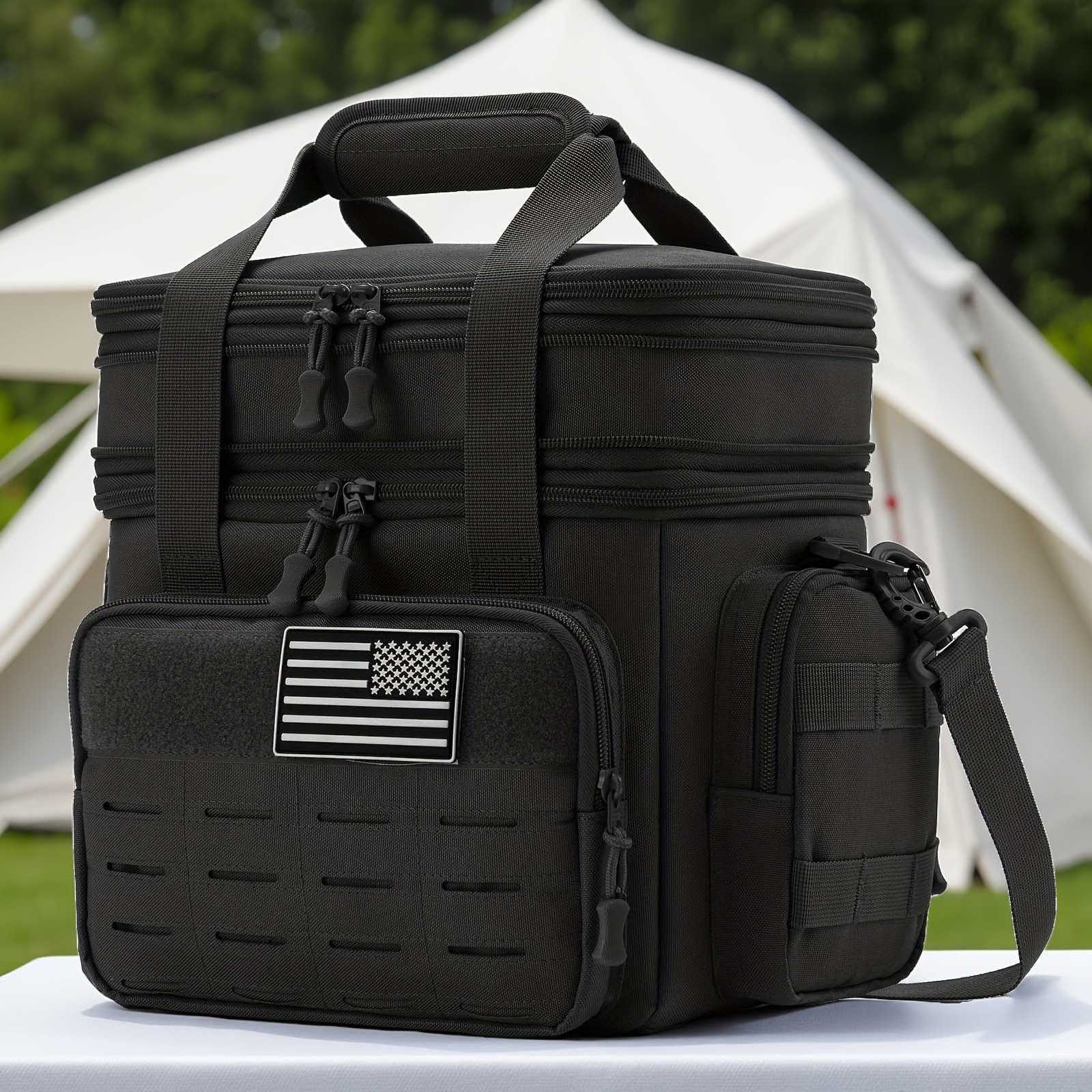 Box Lunch Mens Expandable Tactical 18L Tactical Insulated Cooler BagLeak Proof Insulated Lunch Bag For Work Camping Outdoor M260626