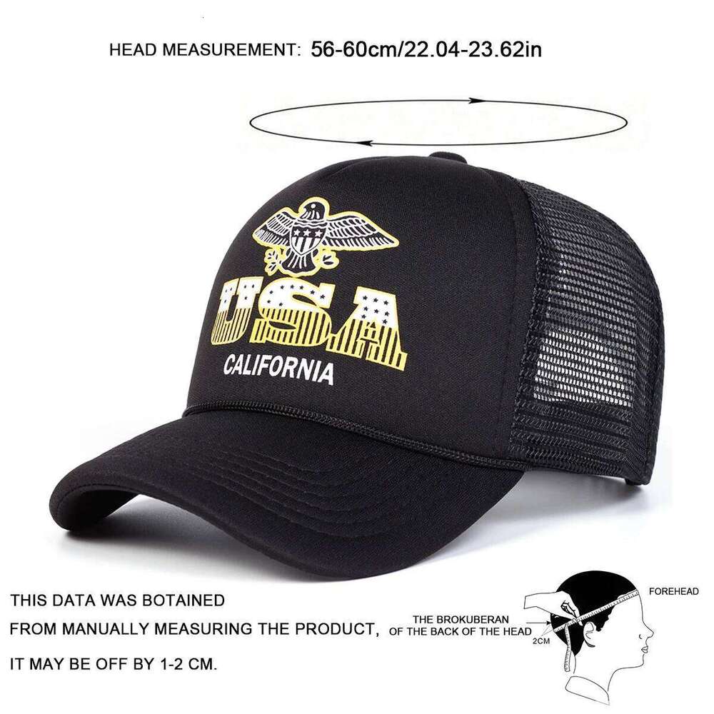 Unisex USA CALIFORNIA Baseball Net Caps Spring Summer Outdoor Adjustable Casual Hats Sunscreen Hat Sports Cap W260626 - view 7