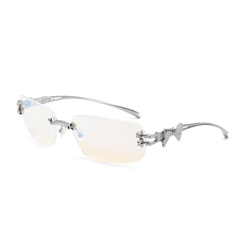 Korean-Style Jennie-Inspired Star-Shaped Frameless Sunglasses, Y2k Hot Girl Style, Fashionable And Trendy, High-End Street Style Sunglasses For Women - view 6