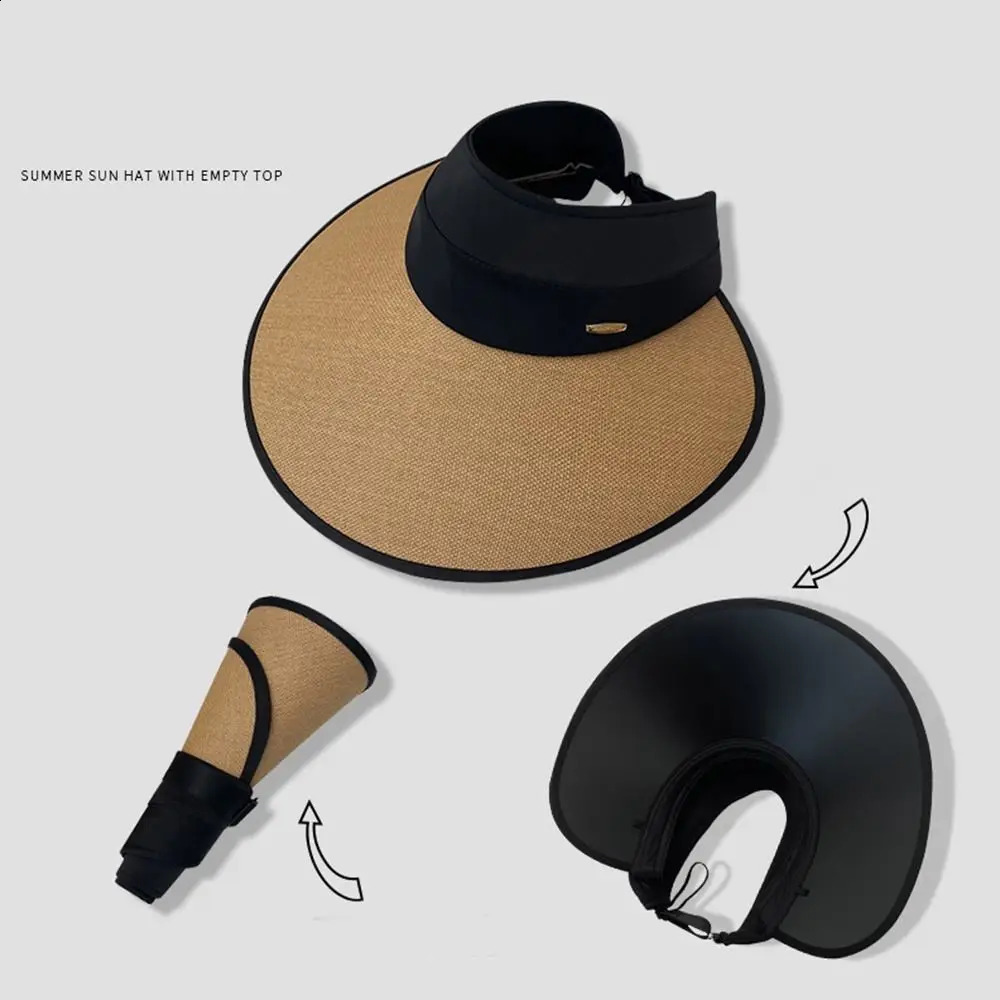 Anti-Sun Empty Top Hat Anti-UV Breathable Sunshade Hat UPF50 Foldable Sun UV Protection Cap for Summer 260625 - view 6
