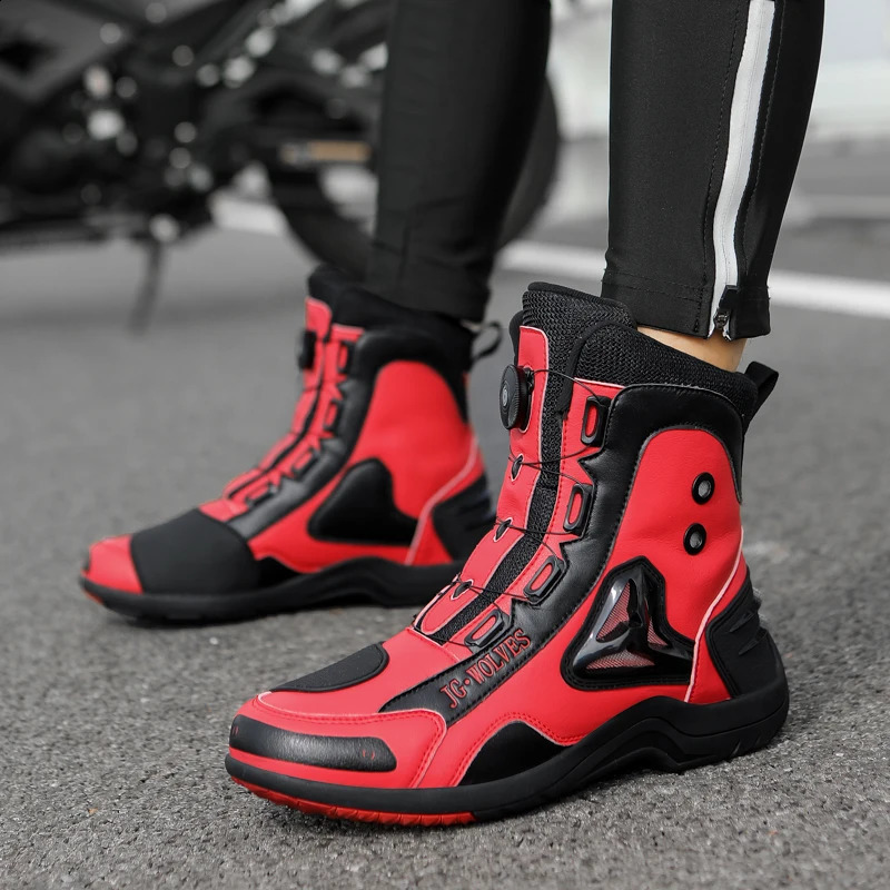 Motorcycle boots four seasons hightop outdoor riding fashion protective motorcycle shoes plus size offroad cycling 260626 - view 4