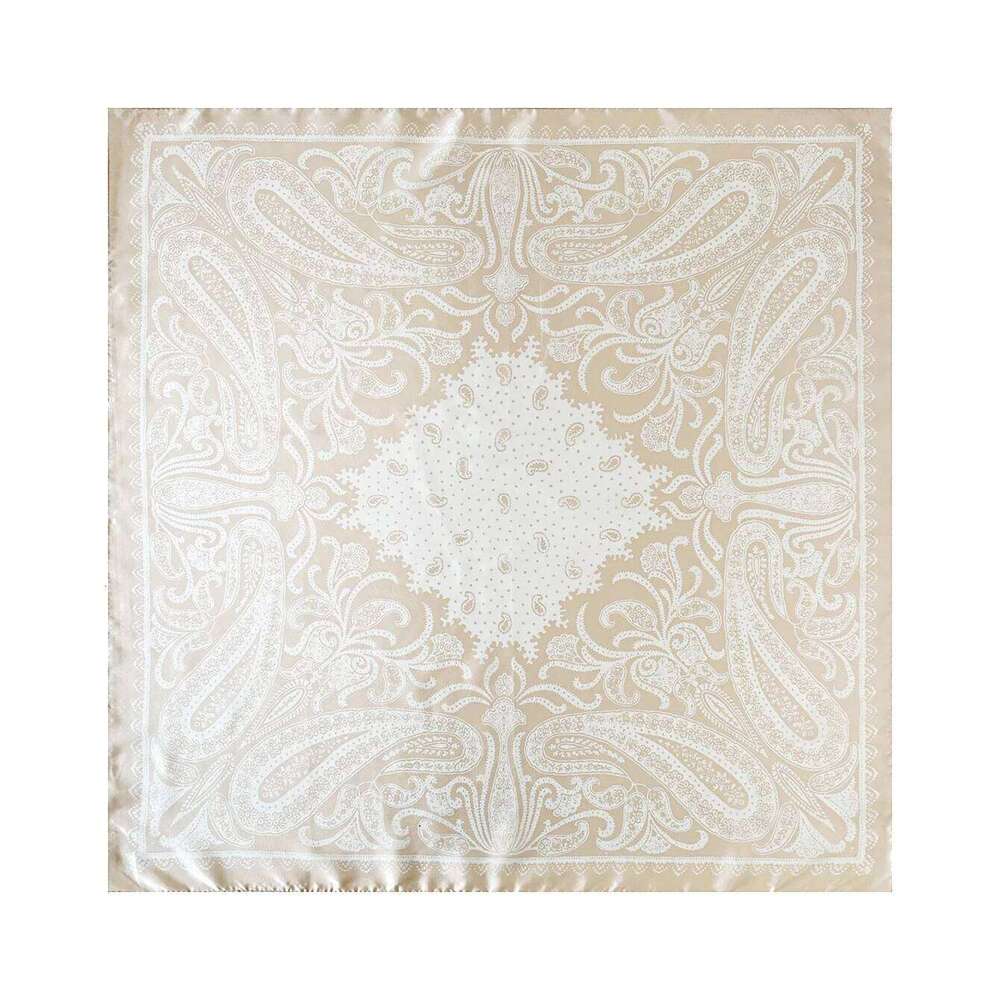 Square Silk Scarf Women Luxury 90cm Brand Satin Print Hijab Scarves Muslim Pareo Bandana Female Shawl Wrap Headband Foulard 26Y06226 - view 7