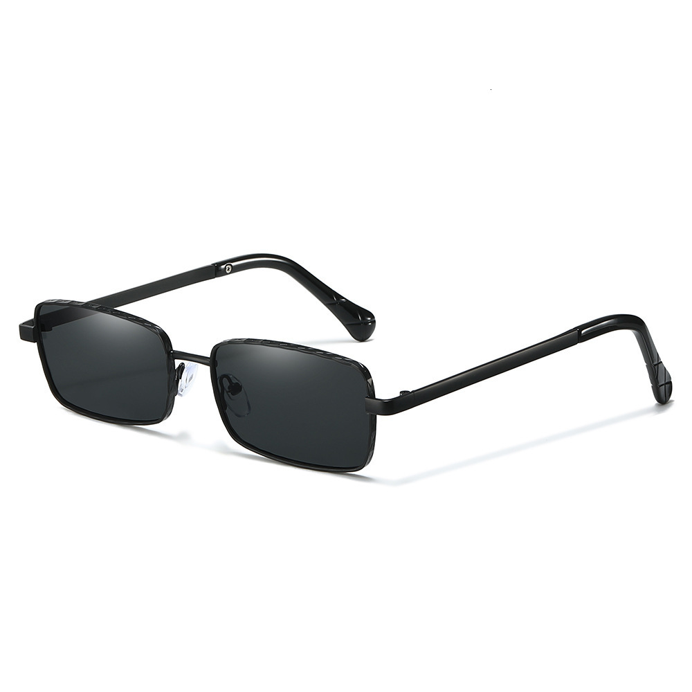 2026 New Square Wang Wen Style Fashion Streetwear Korean Version Retro Simple Versatile Unisex Sunglasses - view 4