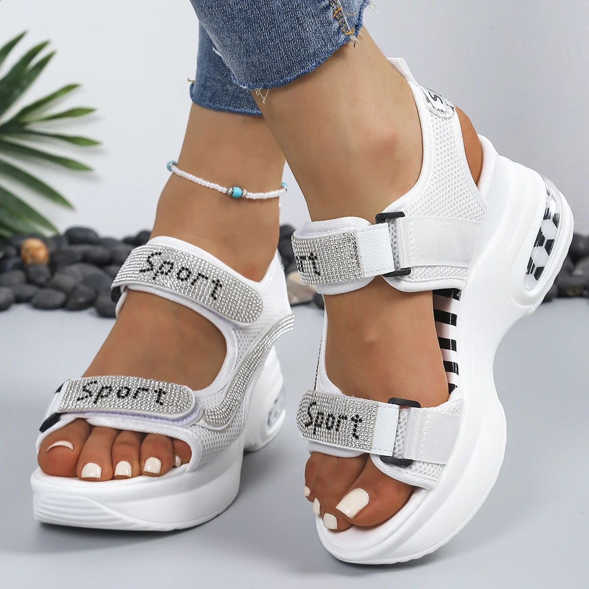 Summer Round Toe Thick Sole Comfortable Casual Sandals Fashionable and Elegant Sexy High Heel for Women 260626 - view 6