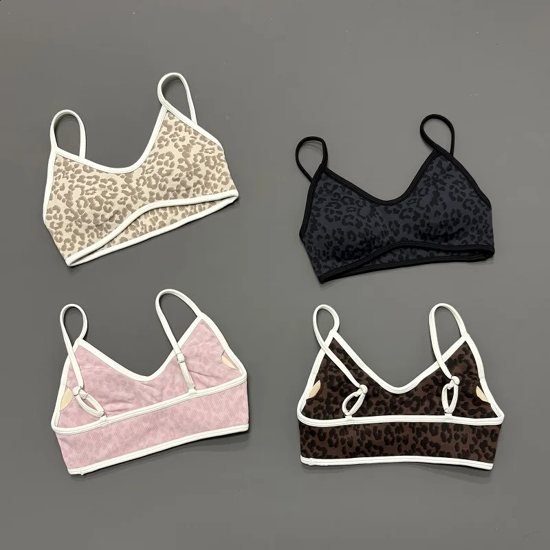Women Leopard Print Sports Bra Wirefree Breathable Soft Comfortable Top High Support Push Up Gym Workout Yoga Fitness Bra 260626 - view 1