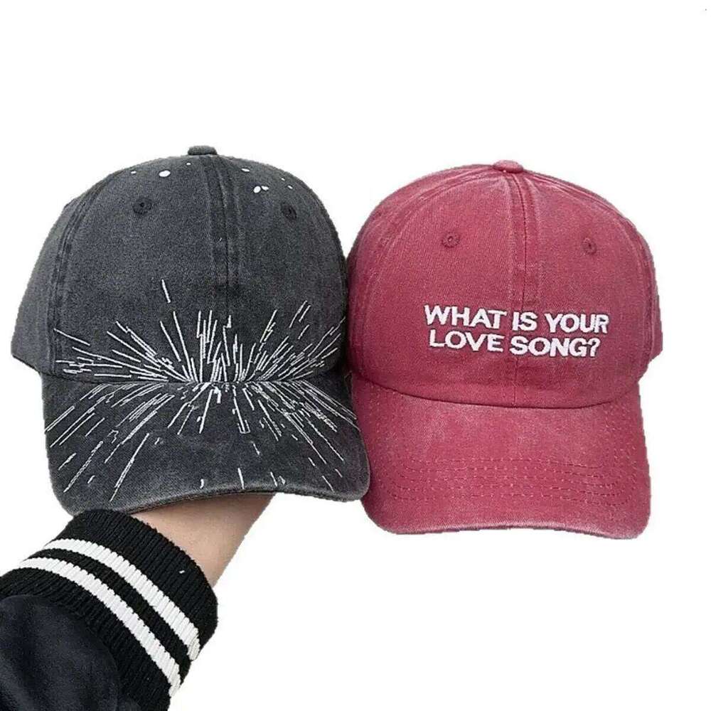 Kpop 3 Styles Washed Cotton Baseball Cap With Printed Distressed Soft Top Denim Hat Keep Swimming printing For Men & Women W260626 - view 7