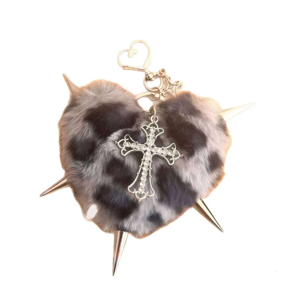 Y2K Spicy Girl Gothic Lolita Plush Love Chain Women Backpack Pendant Cross Bag Decorations Keychains 26Y0626 - view 7