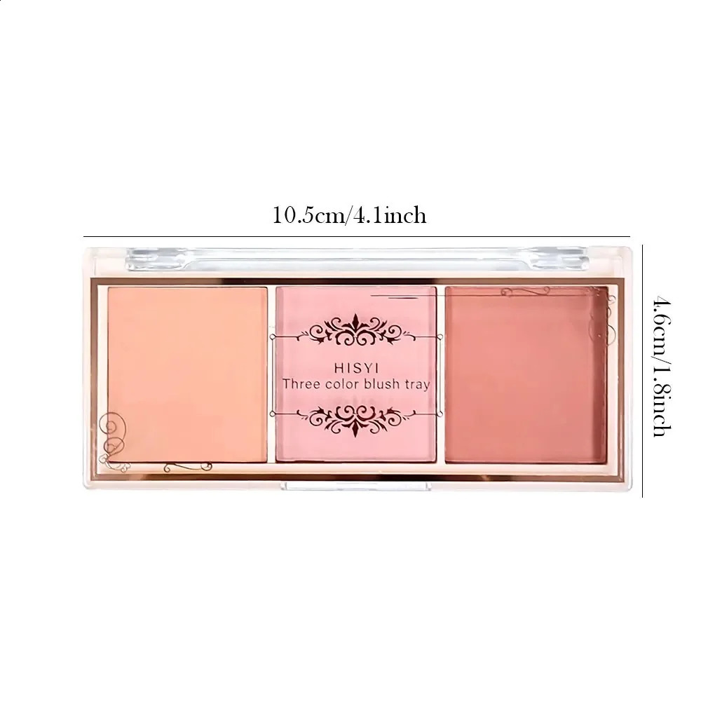 HISYI three-color blush natural color rendering delicate non-flying powder matte rouge holding makeup clear vitality girl blush 260625 - view 7