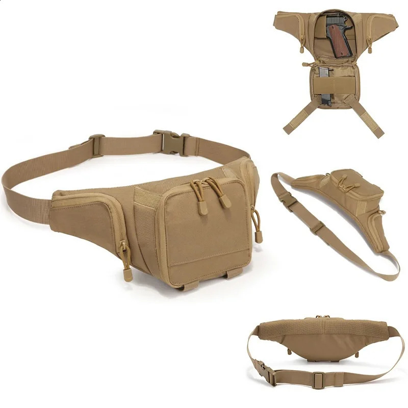 Sport Fanny Pack for Men Concealed Carry Waist Bag Hip Belt Outdoor Bumbag Waterproof Molle Pouch 260626 - view 3