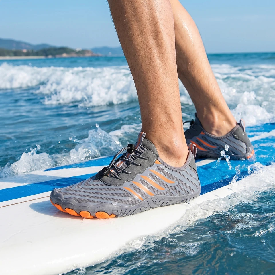 QuickDry Water Shoes For Men Barefoot Outdoor Aqua Lightweight Wading Beach Swimming Fitness Cycling Breathable Sneakers 260626