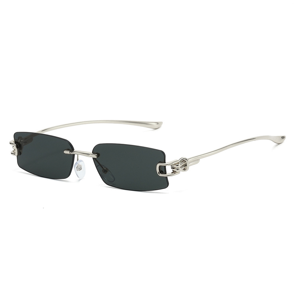 2026 New Frameless Square Sunglasses Women, High-Intelligence Style, No-Makeup Fashionable Sun Glasses For Stylish Girls - view 3