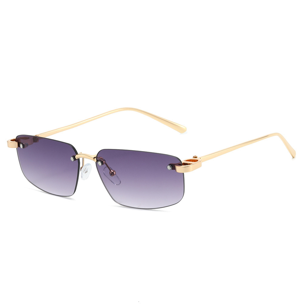 26 New Models Of Metal Frameless Square Millennium Hot Girls' Style Sunglasses, Stylish And Uv-Protective - view 5
