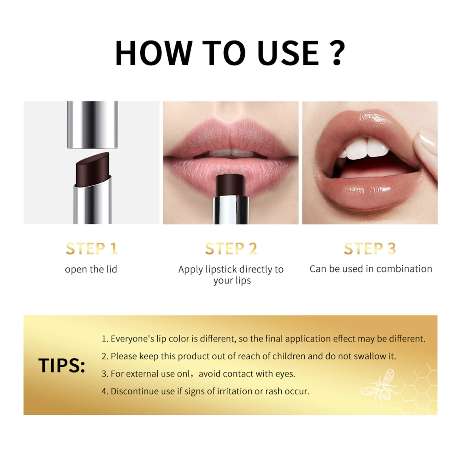 Black Honey Colorless Lip Balm Long-lasting hydration and nourishment Plumps and plumps lips Nourishing lip care cosmetic 260626 - view 6