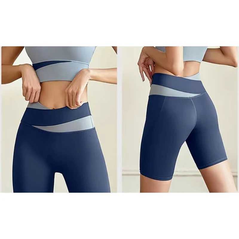 RacerColor Block Womens Summer Sports Bra 2 Piece Yoga Sets Skin-Friendly Breathable Shorts Sets for Pilates Running M260626 - view 7