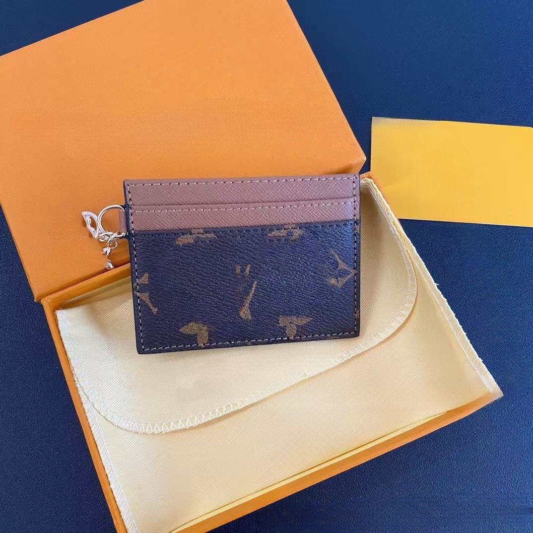 High Quality Luxury Keychain Wallet Leather Card Holder Lanyard Designer Bag Charm Pendant Men Women's S Coin Purse Key Pouch Fashion Daily Accessories Gift