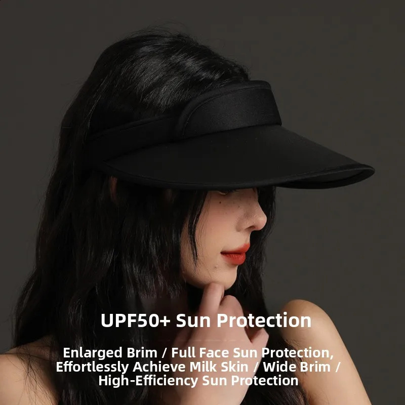 Sun Protection Wide Brim Empty Top Hat Summer Anti-Uv Hat Fashionable Outdoor Cap Large Brim Hat Sunshade Cap Home Daily Use 260625 - view 3