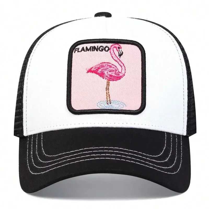 Baseball Unisex Embroidery Flamingo Patch Net Caps Spring Summer Outdoor Adjustable Casual Hats Dad Hat Sunscreen Hat M260626 - view 5