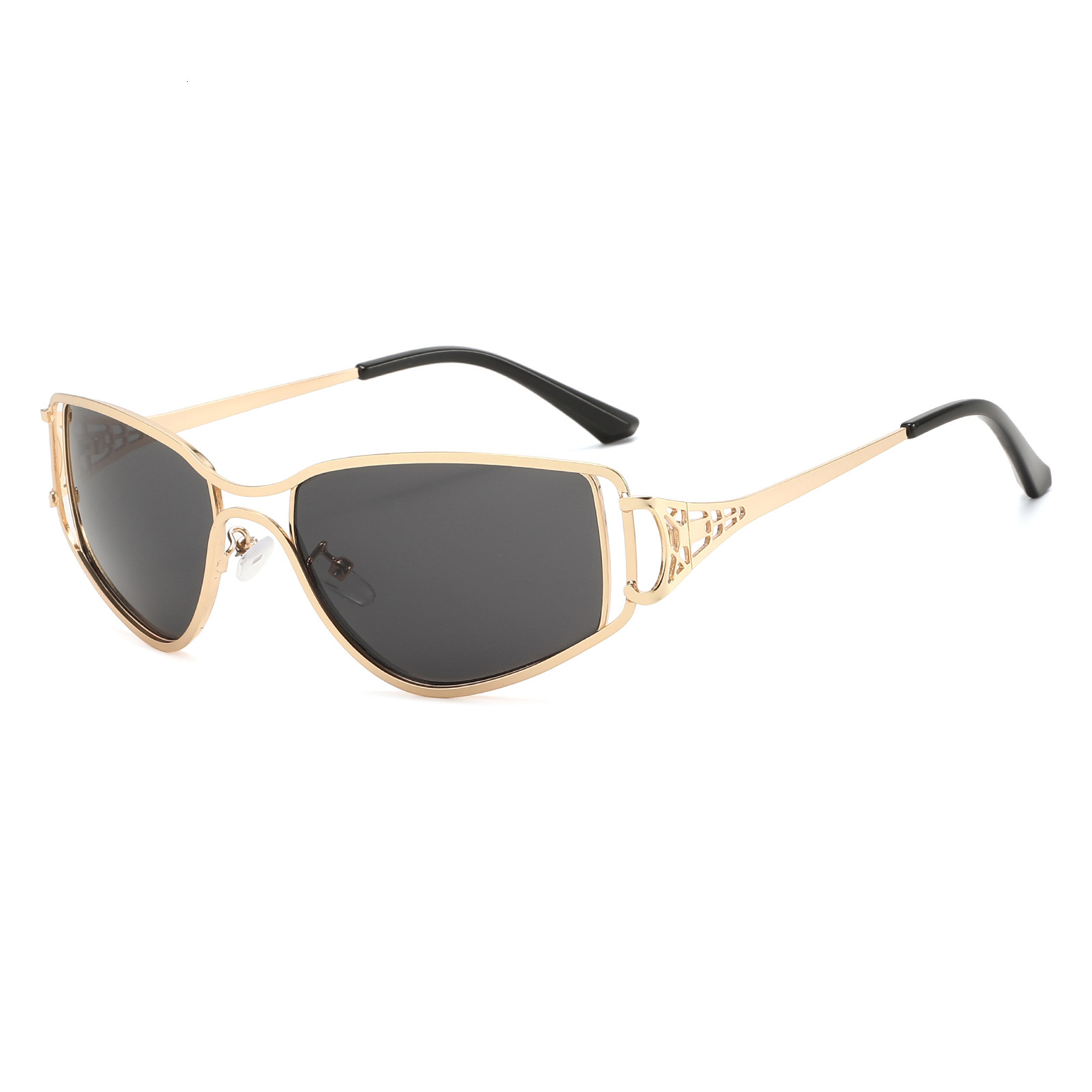 20 New Personalized Hollow Double-Beam European American Fashion Trend High-End Men's And Women's Street Style Sunglasses