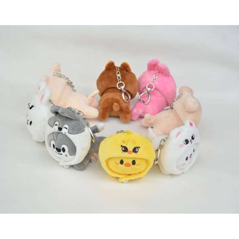 New Skzoo Keychain FELIX HYUNJIN LEEKnow Cartoon Without Sound, Heart Hugging Doll, for Straykids Plush Toy Gift 26Y0626 - view 4