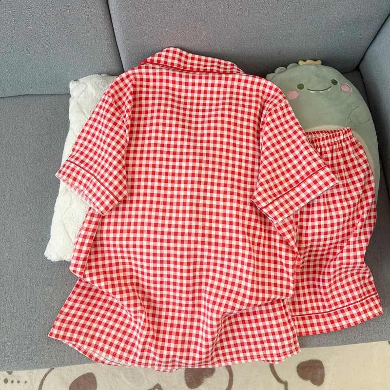 Summer shortsleeve pajama set for women comfortable and trendy shorts suitable wearing outside home wear 260625 - view 3