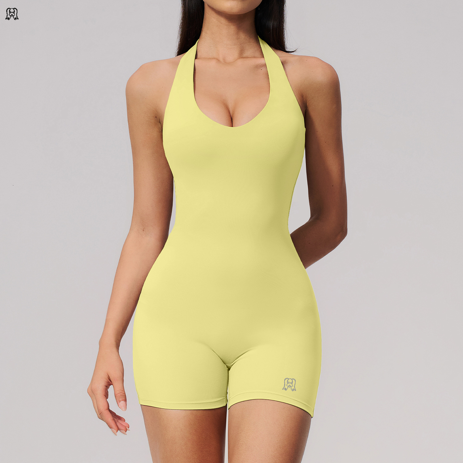 lucky dog yoga V-neck backless yoga and tennis jumpsuit - view 3