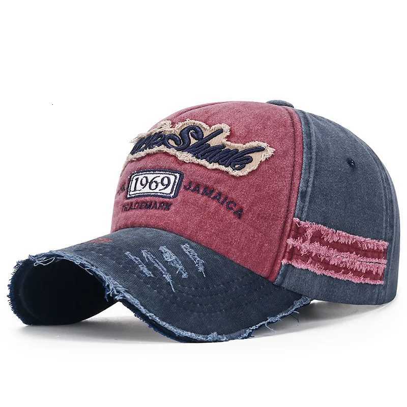washed frayed Vintage baseball distressed with embroidered numbers sun visor duckbill hat M260626 - view 4