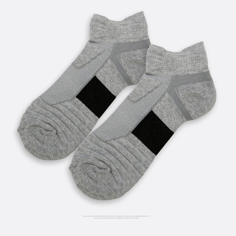 3 Pairs Breathable Mesh Athletic Terry Socks Cushioned Moisturemanaging and Durable Reduces Foot for Running Hiking Sports 260622 - view 7