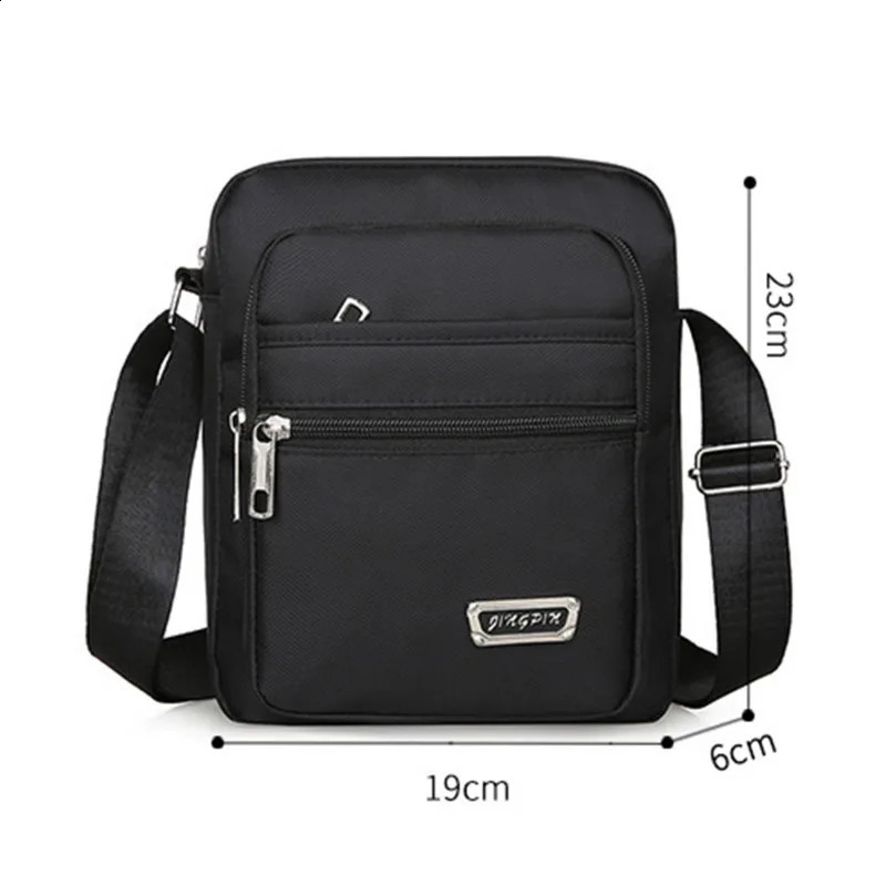 1pc Mens Shoulder Bag Business Leisure Large Capacity Portable Handbag Multi Layer Waterproof Summer Males Crossbody Bags 260626 - view 7