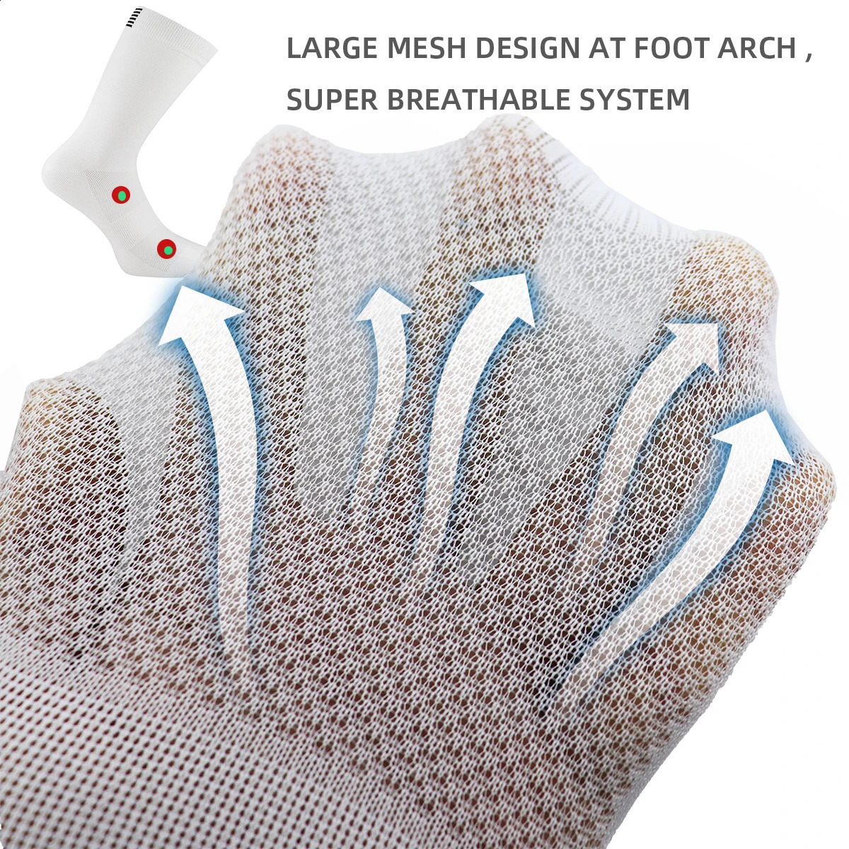 5 Pairs Cycling Socks Men Women Breathable Crew Bike Running Fashion Compression Climbing Travelling Walking Hiking 260622 - view 5