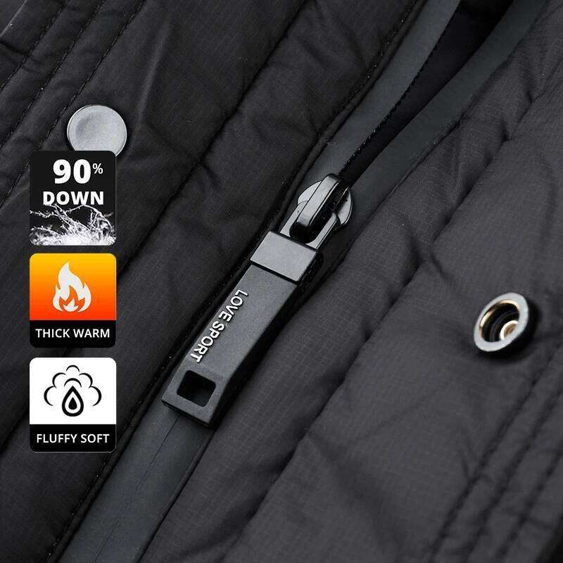 High End Long Thick New Brand Casual Fashion Winter Down Jacket Men Hooded Warm Street Parkas Feather Windbreaker Puffer Coats W260626 - view 6