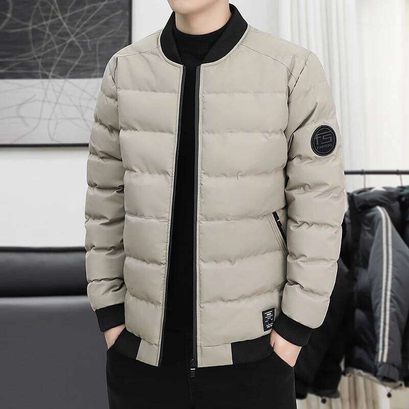 New Men's Outdoor Fashion Trend Windproof Warm Cotton Clothes Comfortable Versatile Breathable Sports Leisure Collar Jacket J260626 - view 6