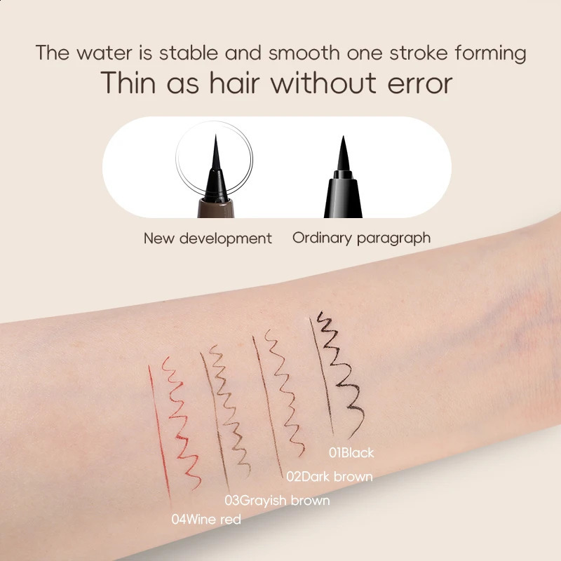 Smooth Very Fine Eyeliner Pen Longacting Quickdrying Waterproof Eyeliner Pen Suitable For Beginners Girls Holiday Gifts 260626 - view 4