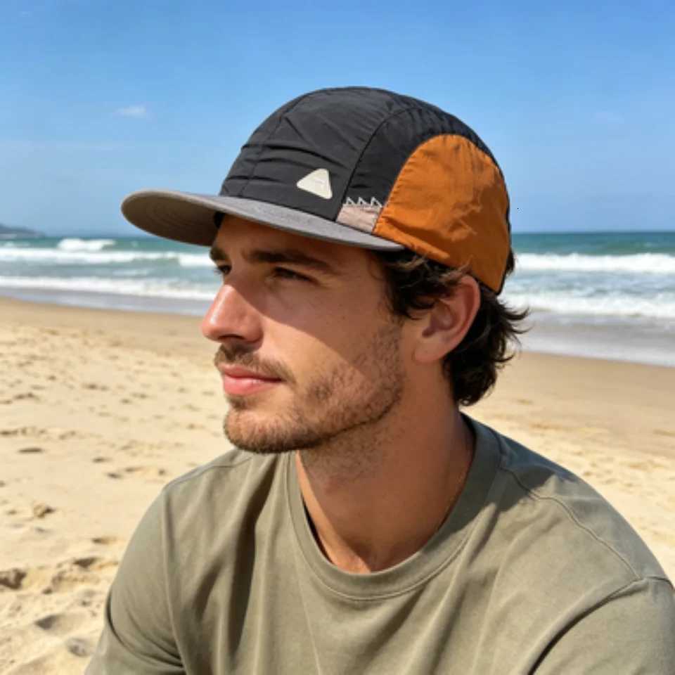 Hat Summer Panel Mesh 5 for Men Women GO ONE MORE Letter Print Outdoor Running Adjustable Drawstring Breathable Camping Hi M260626 - view 5