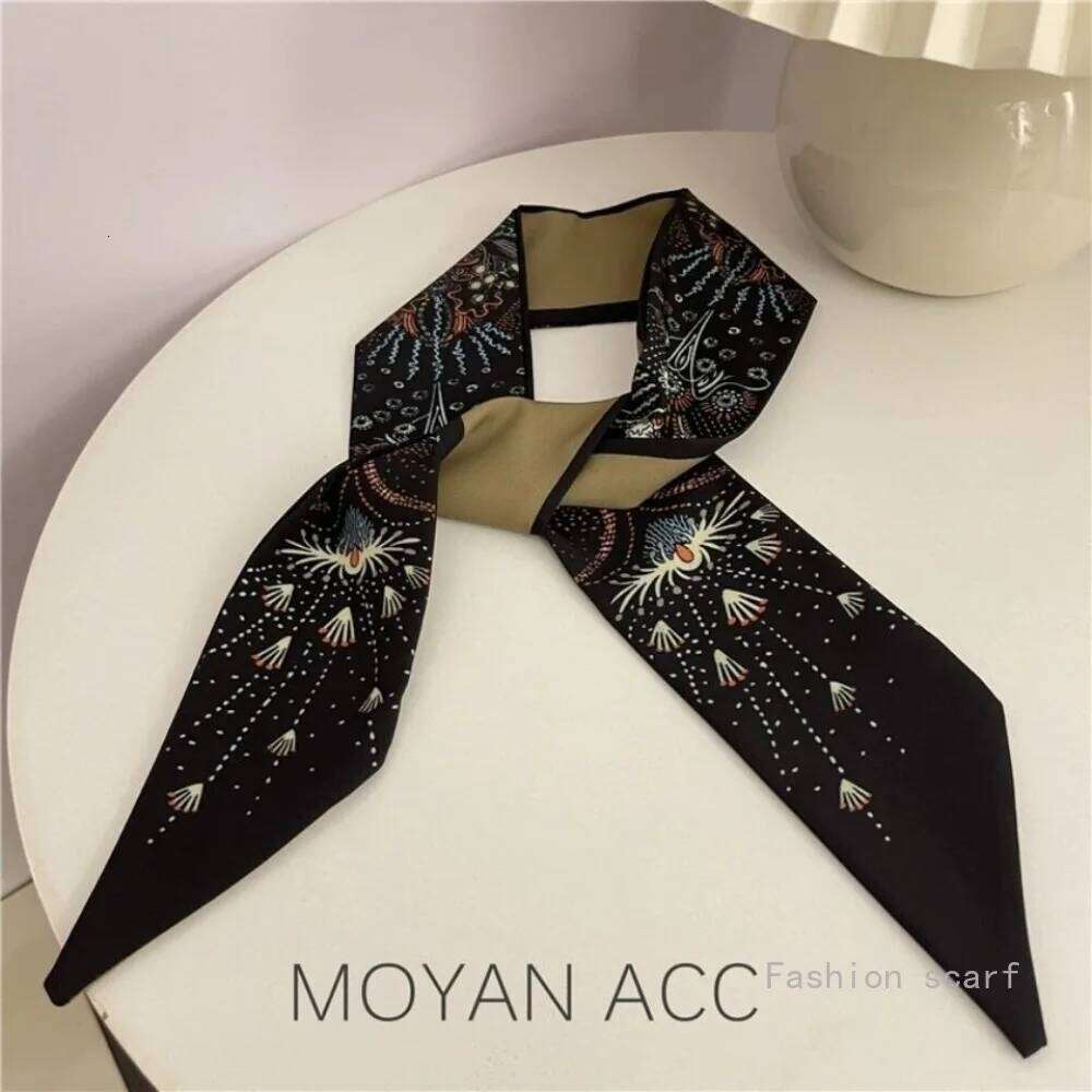 Tarot Summer New Thin and Narrow Wrapping Bag Handle Ribbon Headband Gift Streamer Scarf Luxury Clothes Women 26Y06226 - view 1