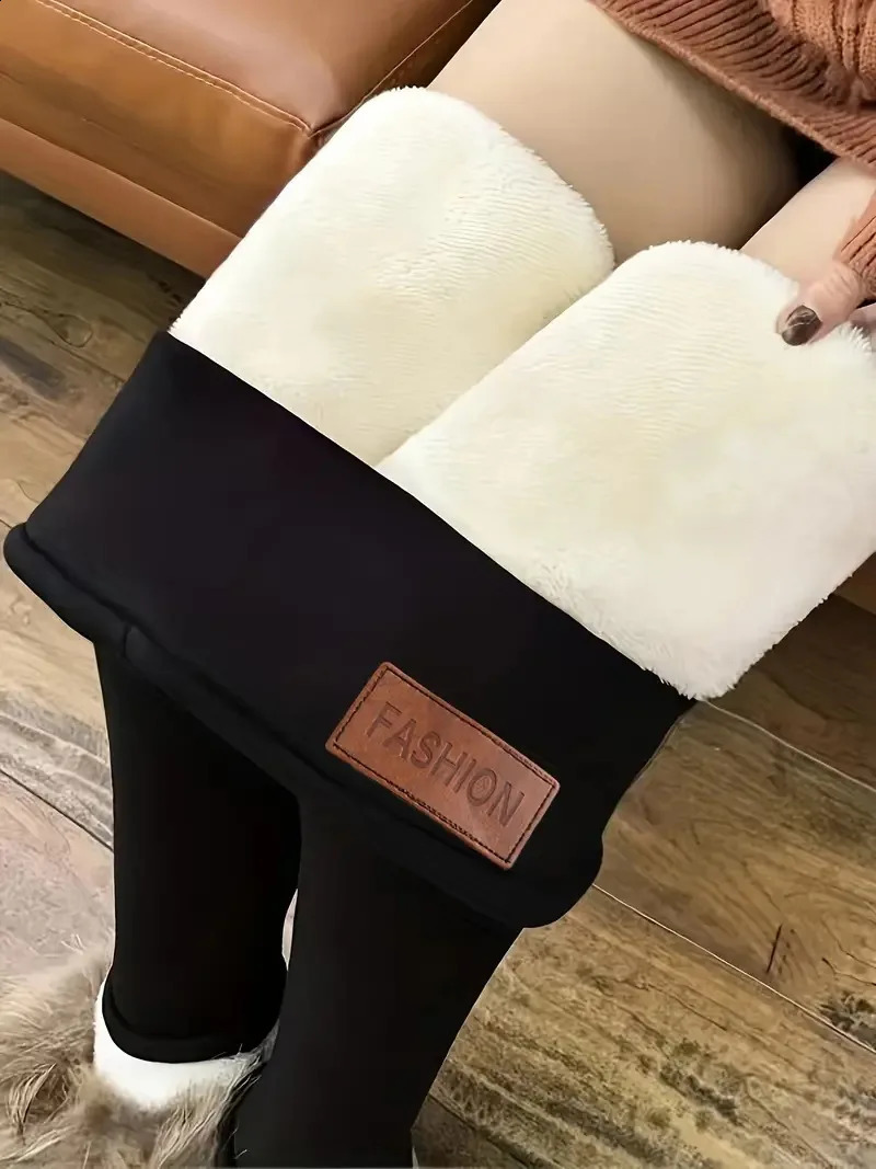Fashionable Womens Warm High Waisted Leggings For Autumn and Winter Elastic Comfortable Flattering Fit Durable Fabric 260625 - view 5
