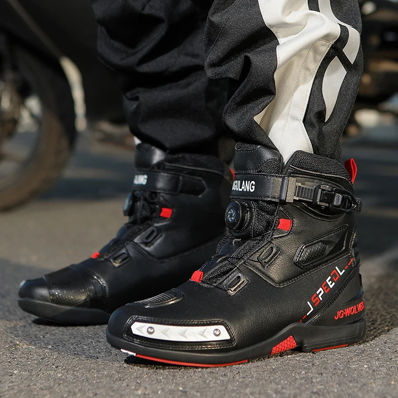 Motorcycle boots four season mens plus size hightop safety protection motorcycle shoe cross country outdoor riding 260626 - view 5