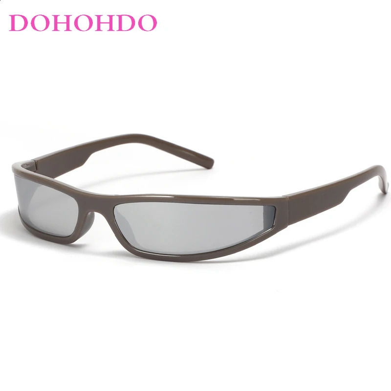 DOHOHDO Y2K Sport Sunglasses For Women Men Rectangle Narrow Shade Eyewear Male Punk Cycling Driving Sun Glasses UV400 260626