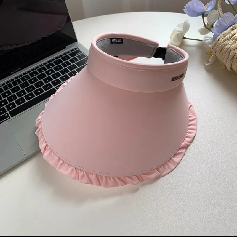 Summer Sun Proof Cap Outdoor Cycling Sun Hat Lady Big Brim Uv Proof Sunshade Hat Empty Cap Ponytail Hat Collapsible Hat 260625 - view 6
