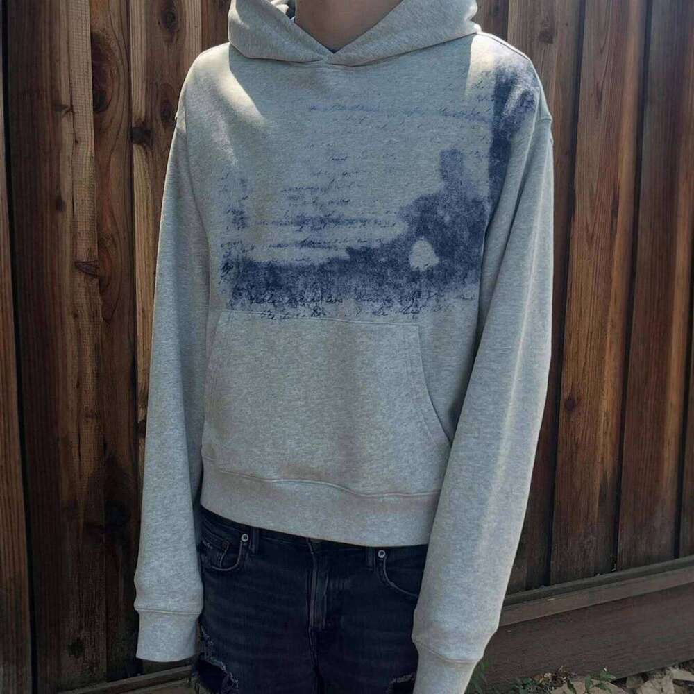 New autumn winter style personalized fashion loose street Y2K new men's and women's hooded pullover hoodie W260626