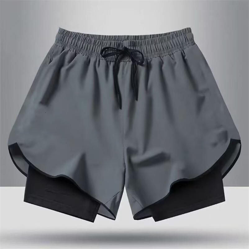 Mens Running Shorts 2 In 1 Fitness Sport Workout Breathable Quick Dry Double Layer Summer Beach Gym Shorts Men 260624 - view 7