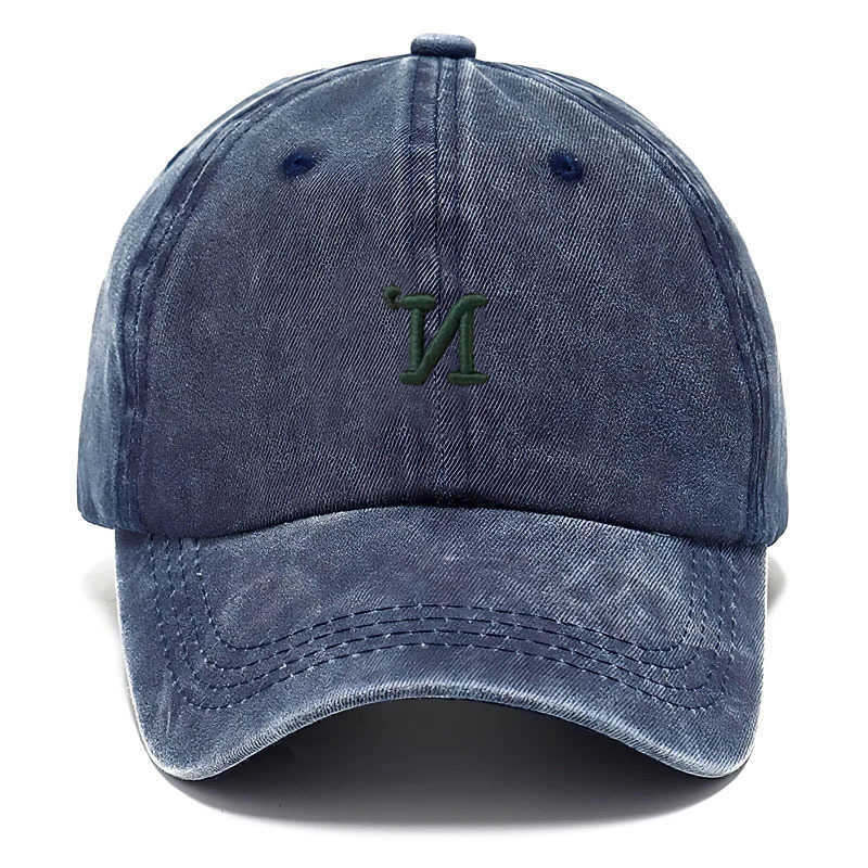 Baseball N Distressed Unisex Fashion Dad Hat Casual Streetwear Outdoor Cotton Washed Vintage SnapEmbroidered Letter M260626 - view 1