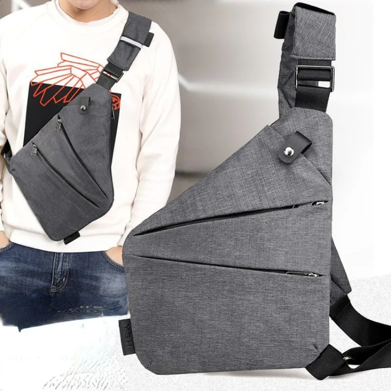 Travel Personal Anti-theft Crossbody Bag Sports Running Invisible Wallet Leisure Multi-functional Anti-splash Mens Chest Bag 260626 - view 3