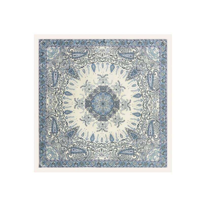 Luxury Printing Silk Square Scarf Women Neck Hair Tie Band Beach Hijab Kerchief Head Headbands Bandana Female Foulard 70cm 26Y06226 - view 7