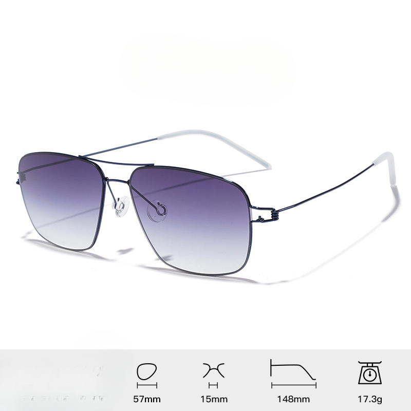 Aierma photochromic frameless sunglasses for women new model TikTok cross border fashion sun protection sunglasses live stream - view 6